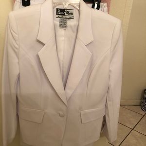 Beau Marc White Skirt Suit.